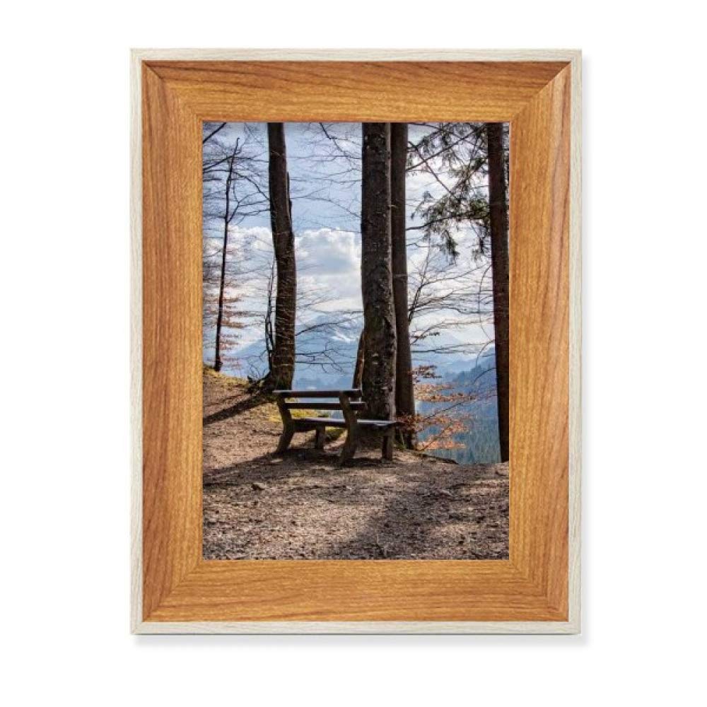 Cadre de Photo en Bois de Bureau Sky Banc Nature Premium Peinture