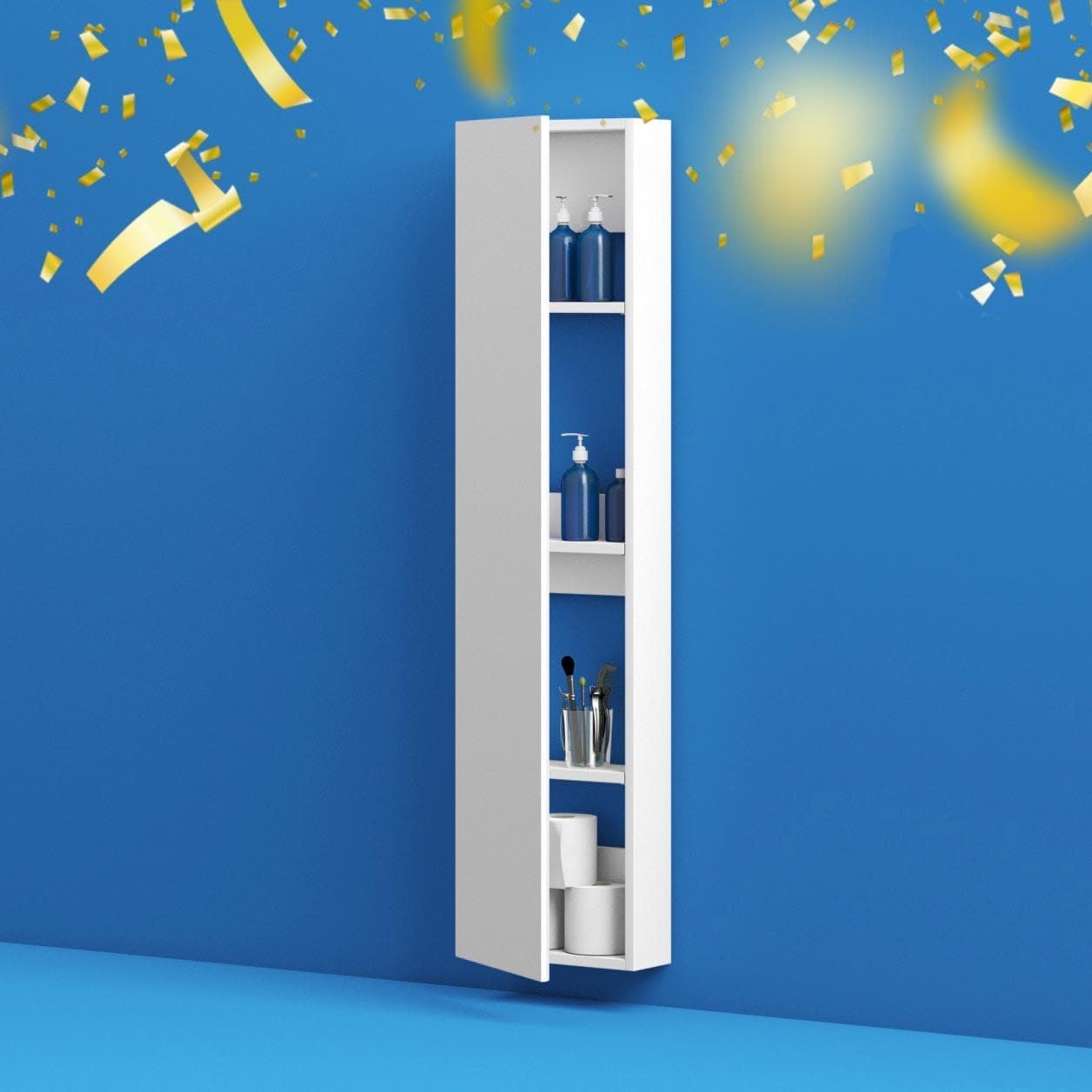 Accents Slimline white wall hung 1250 x 300mm