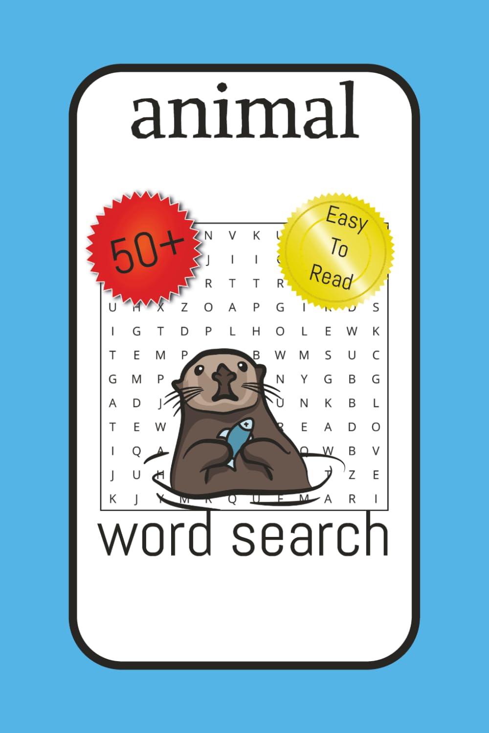 animal word search: Word Searches with Easy to Read Print about animals, mammals, wildlife and more | 6x9 inches, 110 pages |50+ Puzzles... Gift for Vacation, and Holidays