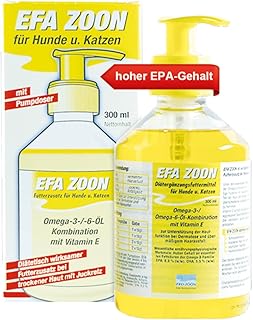 JuloVet EFA Zoon | 300 ml | Flüssiges Ergänzungsfuttermittel für Hunde und Katzen | Zur Unterstützung der Hautfunktion bei Derma­tose mit Haar­aus­Fall und Schuppenbildung product image