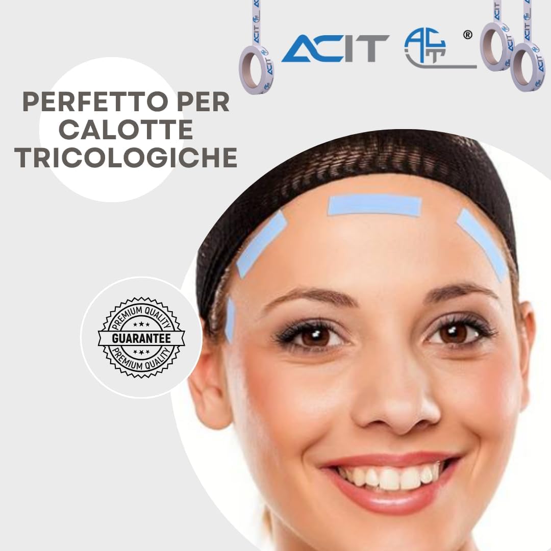 Nastro Biadesivo Per Parrucche 36 Pezzi - Trasparente, Impermeabile E Certificato Per Pelle - Foto 4