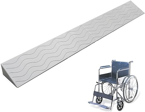 Miniatura 1 de Threshold Ramps for Doorways, Indoor Kerb Ramp Wheelchair Scooter Sweeping Robot, Easy Portable Door Step Accessible Channel, Gray (Size