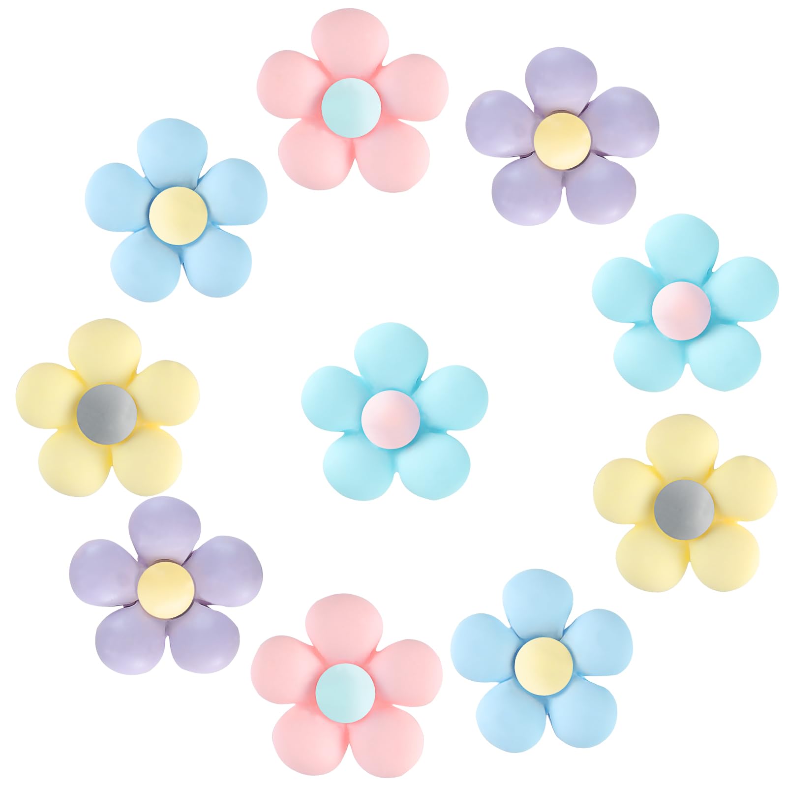 Idefair Shoe Charms 18PCS, Cute Flower Shoe Decoration Bling Pearl Croc Charms for Clog Sandal, DIY Birthday Gift for Girls Women