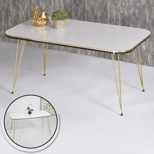 Miniatura 5 de Mesa de centro rectangular de estilo moderno para sala de estar, mesa auxiliar rectangular moderna, mesas de centro para sala de estar, mesa de