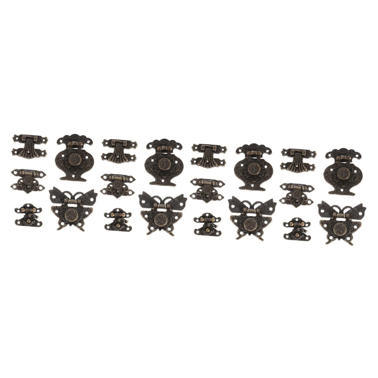Loquet serrures petit rétro en cuivre pour boîte à bijoux vintage Operitacx