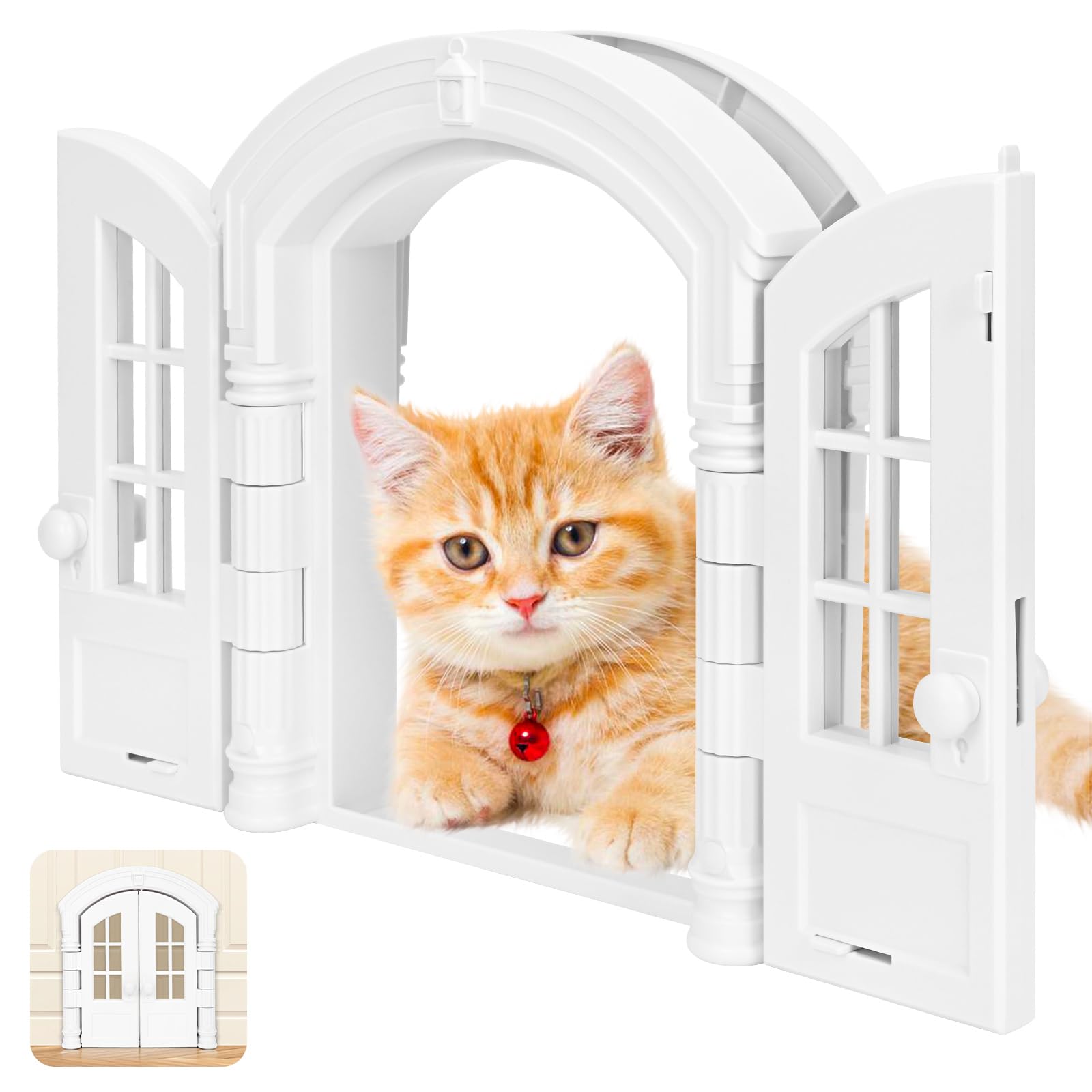 Amazon.co.jp: aleawol 猫ドア フランス式キャットドア ロック