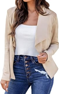 MKIUHNJ Long Jackets For Women Casual Plain Long Sleeve Work Office Suit for Women Jacket Coat Business Short Suit Dark Green Coat Women