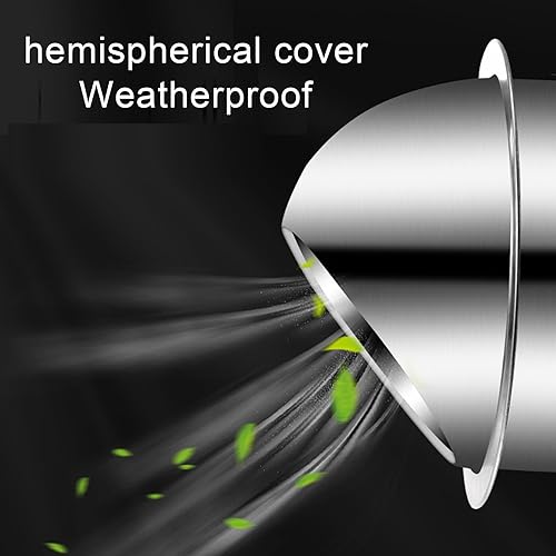 Miniatura 2 de Tapa redonda de acero inoxidable 304 para ventilación de aire, tapa de ventilación de conductos, tapa protectora de combustión, campana extractora,