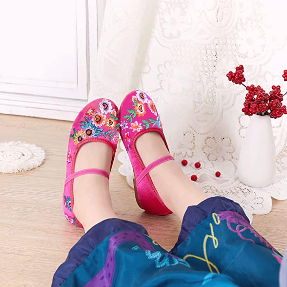 Encanto Mirabel Dress Up Shoes for Girls - Cosplay Isabela Madrigal Princess Costume Shoes - Image 2