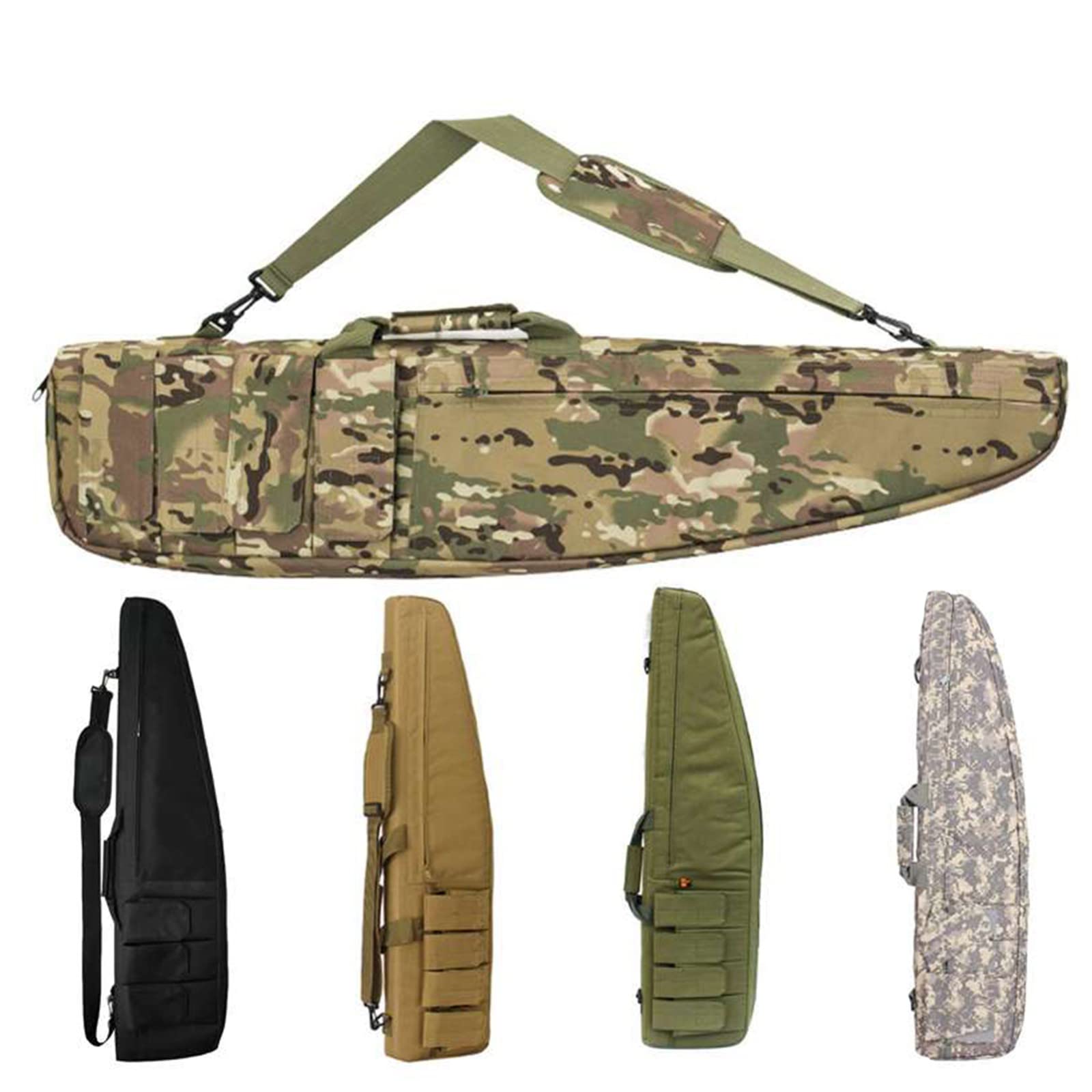 Miękki Futerał Na Karabin, Taktyczna Lekka Torba Na Karabin Z 4 Etui Na Magazynek, Strzelba I Futerał Na Karabin, Podwójne Zamki Błyskawiczne/Cp/70Cm/27.6Inch