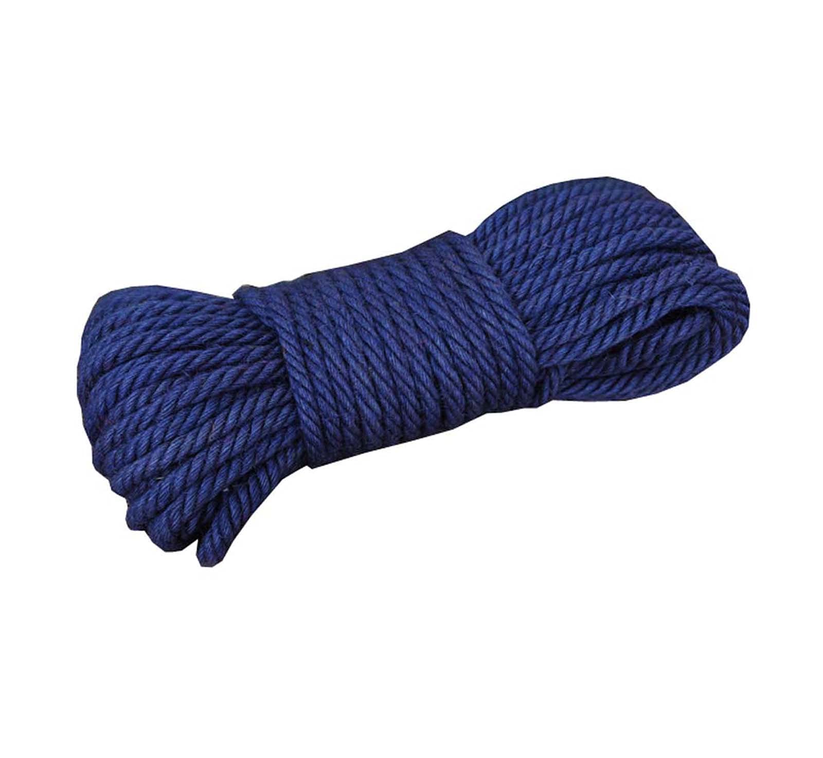 ZEALMAX Blue Jute Twine Rope, Eco-Friendly Strong Natural Jute String Rope Multi-Purpose, 5mm x 20m (0.2 Inch x 65 Feet)