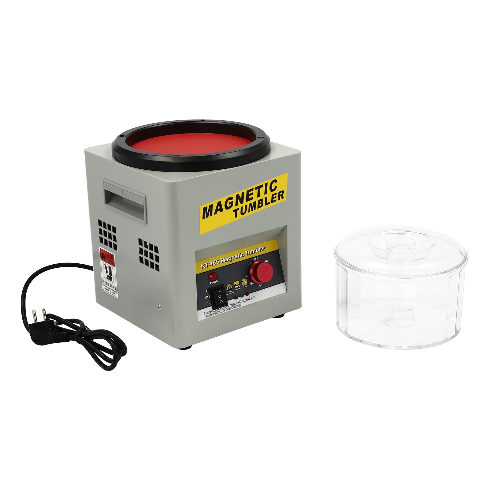 MINUS ONE Lucidatrice Magnetica per Gioielli Stazione di Finitura Super lucidatura Lucidatrice Tumbler Lucidatrice Frequenza Regolabile 2000rpm - 220V