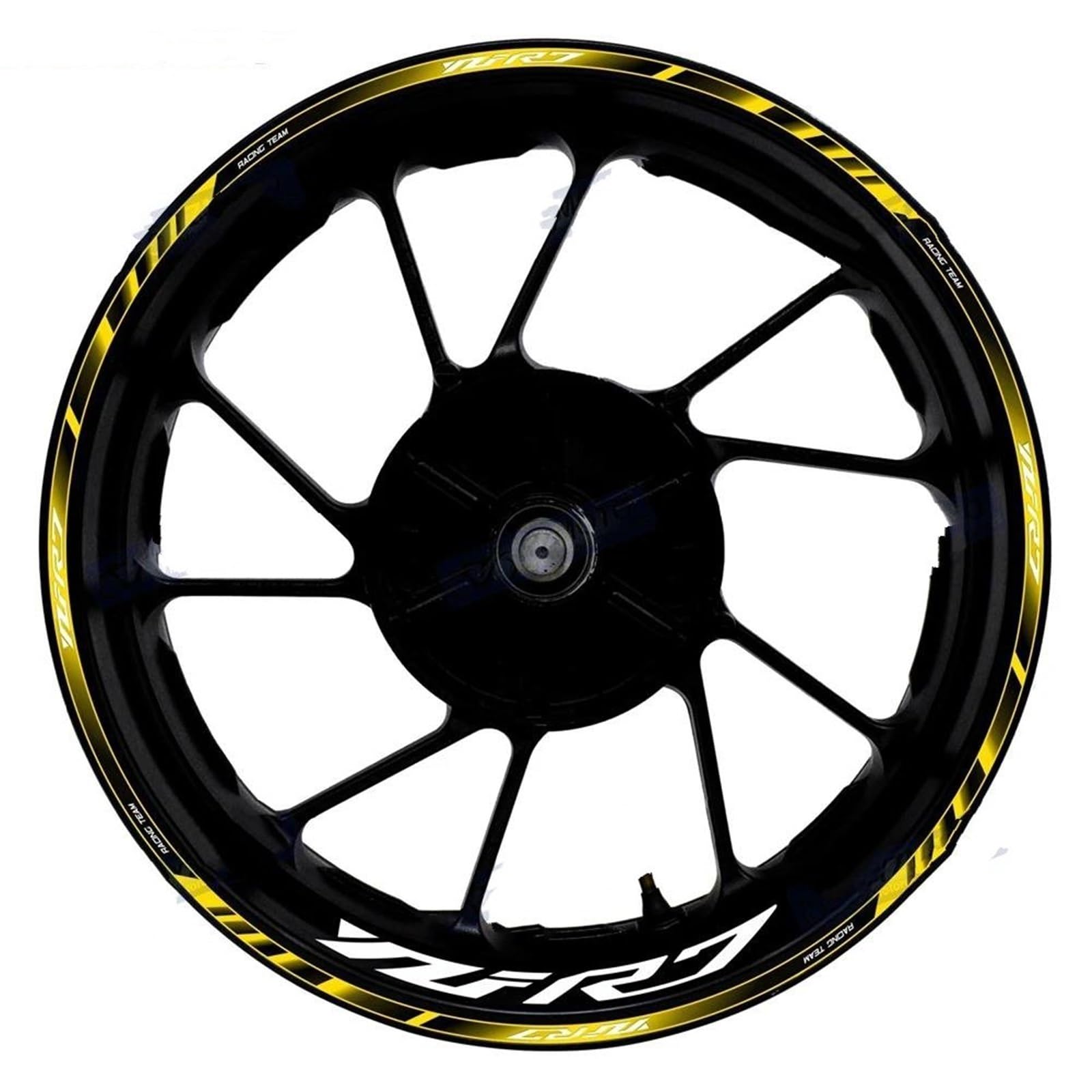 1 Set of Motorcycle Accessories Wheel Stickers Stripes Reflective Rim for Yamaha YZF R7 YZF-R7 Decorative(Color4)