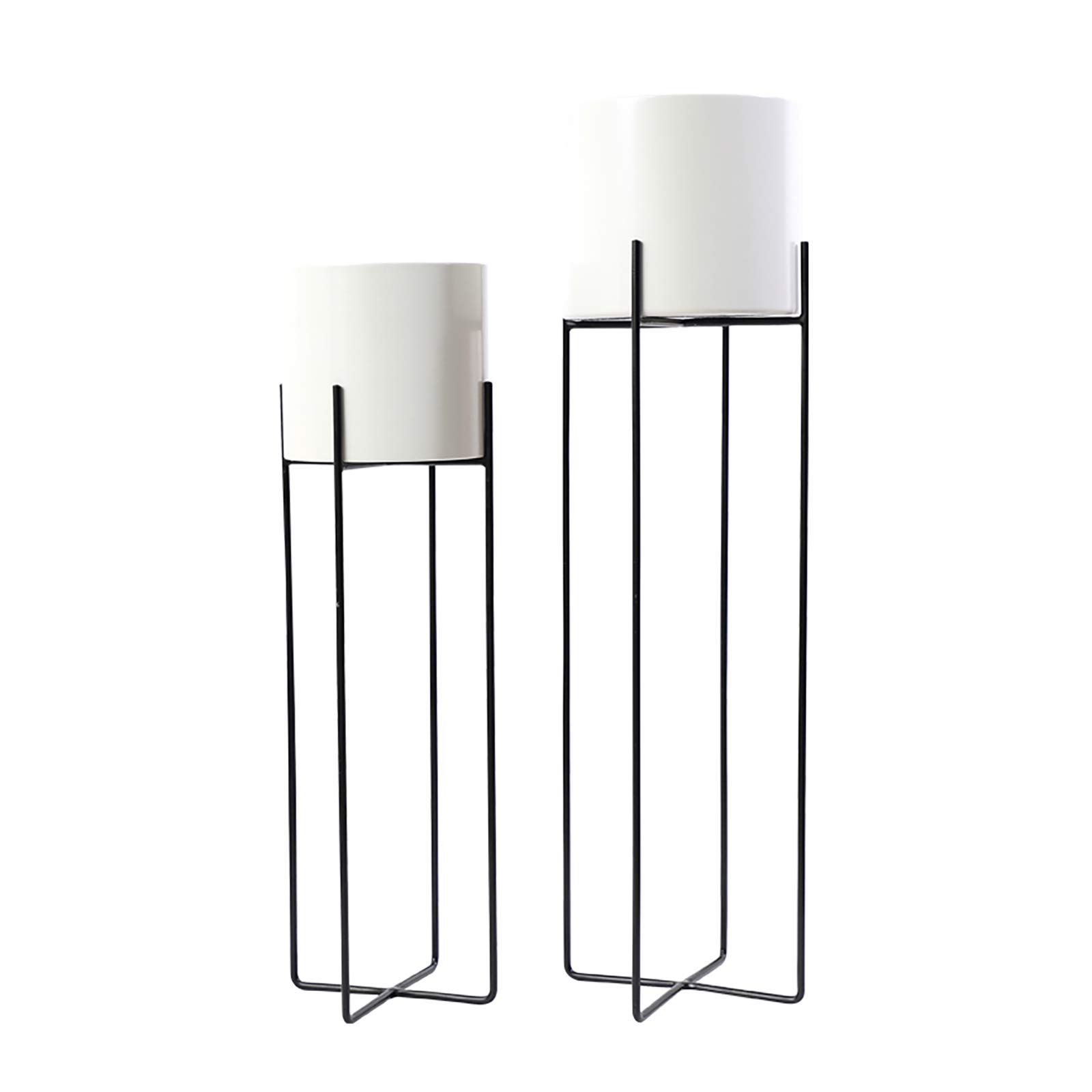 Portavaso di Fiori, Set di Supporti per Piante in Ferro Rimovibili, Porta vasi Decorativi per la casa in Stile Nordico, Pianta in Vaso per Giardino con Patio, Soggiorno, Balcone,5