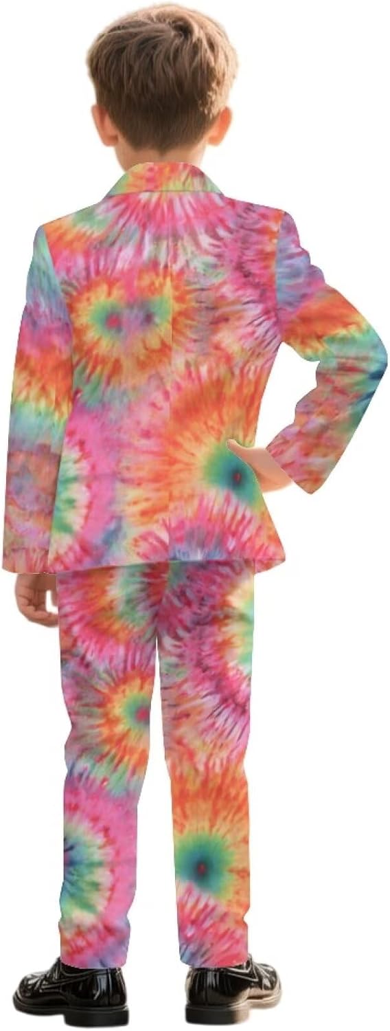 Kids Boy Suit Set for Special Occasions,2-Piece Blazer and Pant,Formal Wedding Guest Dance Recital,Size 5-14 Years