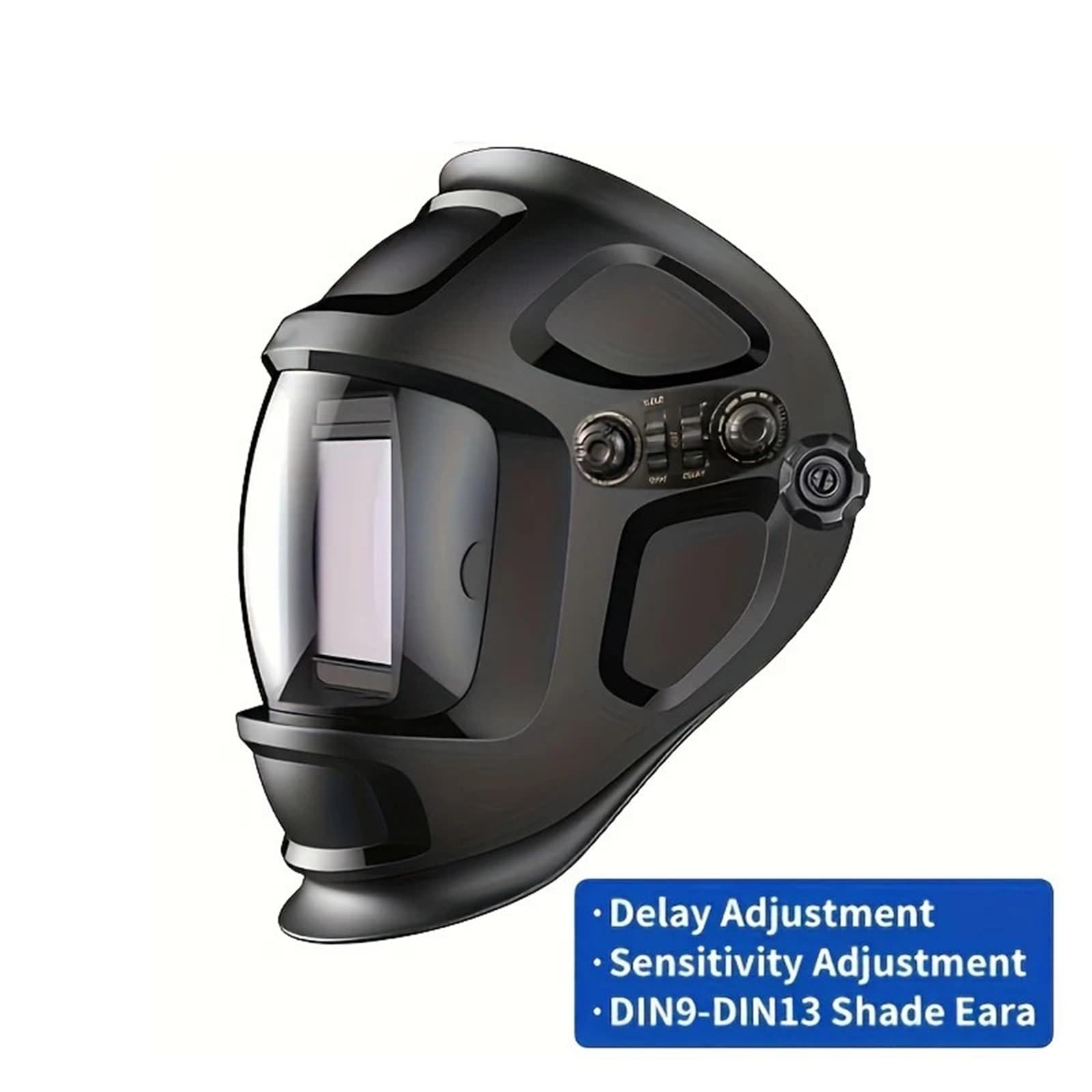 Careta Soldar, Mascara Soldar Máscara/casco/gorra de soldadura eléctrica con oscurecimiento automático solar y pantalla de arco grande for herramientas de corte y soldadura(Black 800F TX)