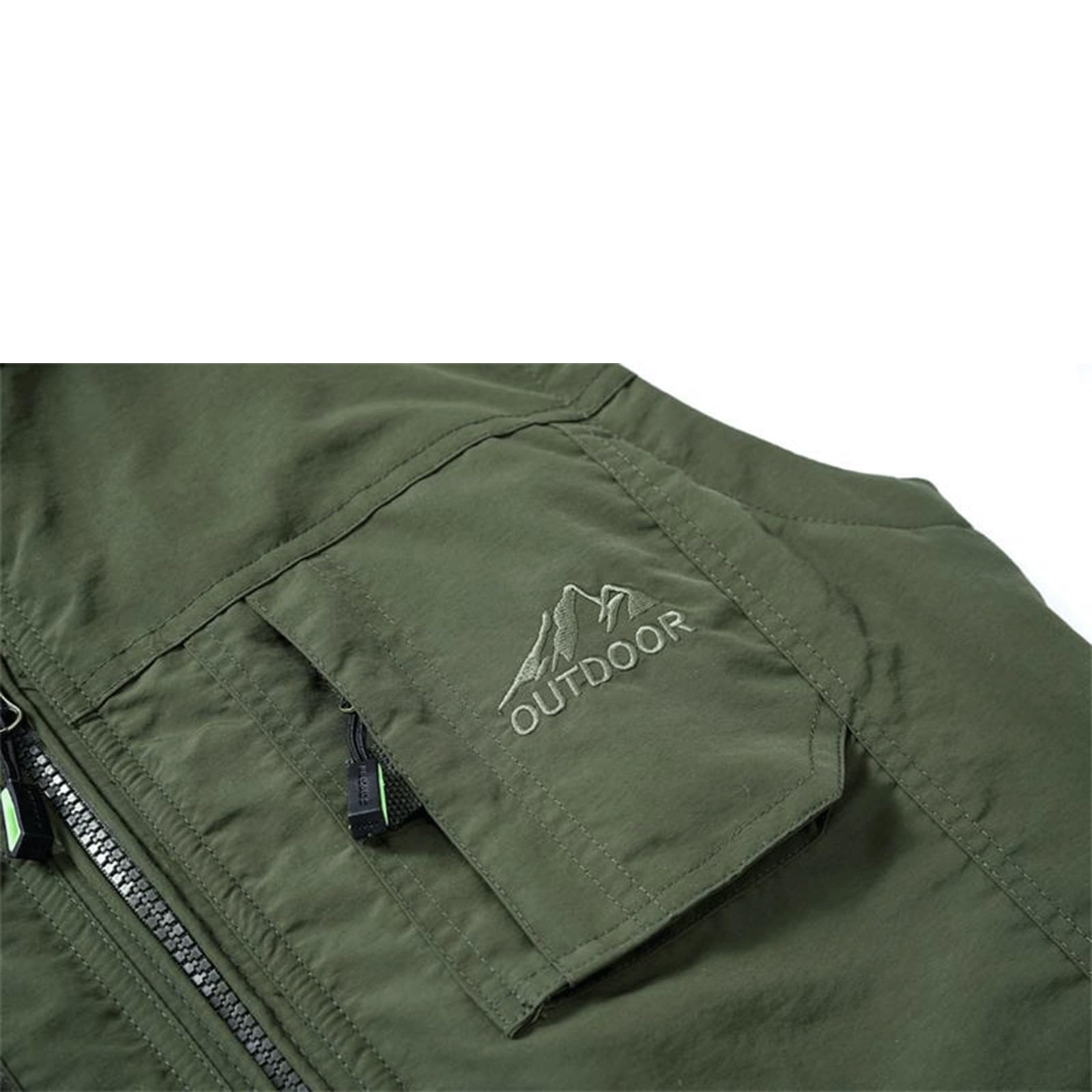 Wygwlg Gilet Da Uomo Active Wear Outdoor, Giacca Senza Maniche Antivento Foderata In Cotone Con Cerniera, Tasche Multiple, Per La Pesca Fotografica Di Viaggio