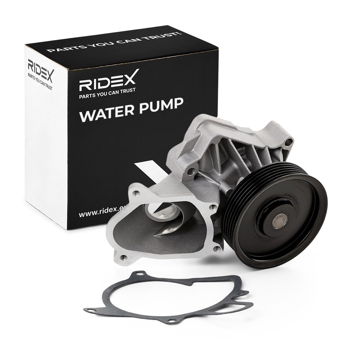 RIDEX 1260W0066 Pompe à eau mécanique avec joint d'étanchéite Compatible avec BMW 3 Berline E46
