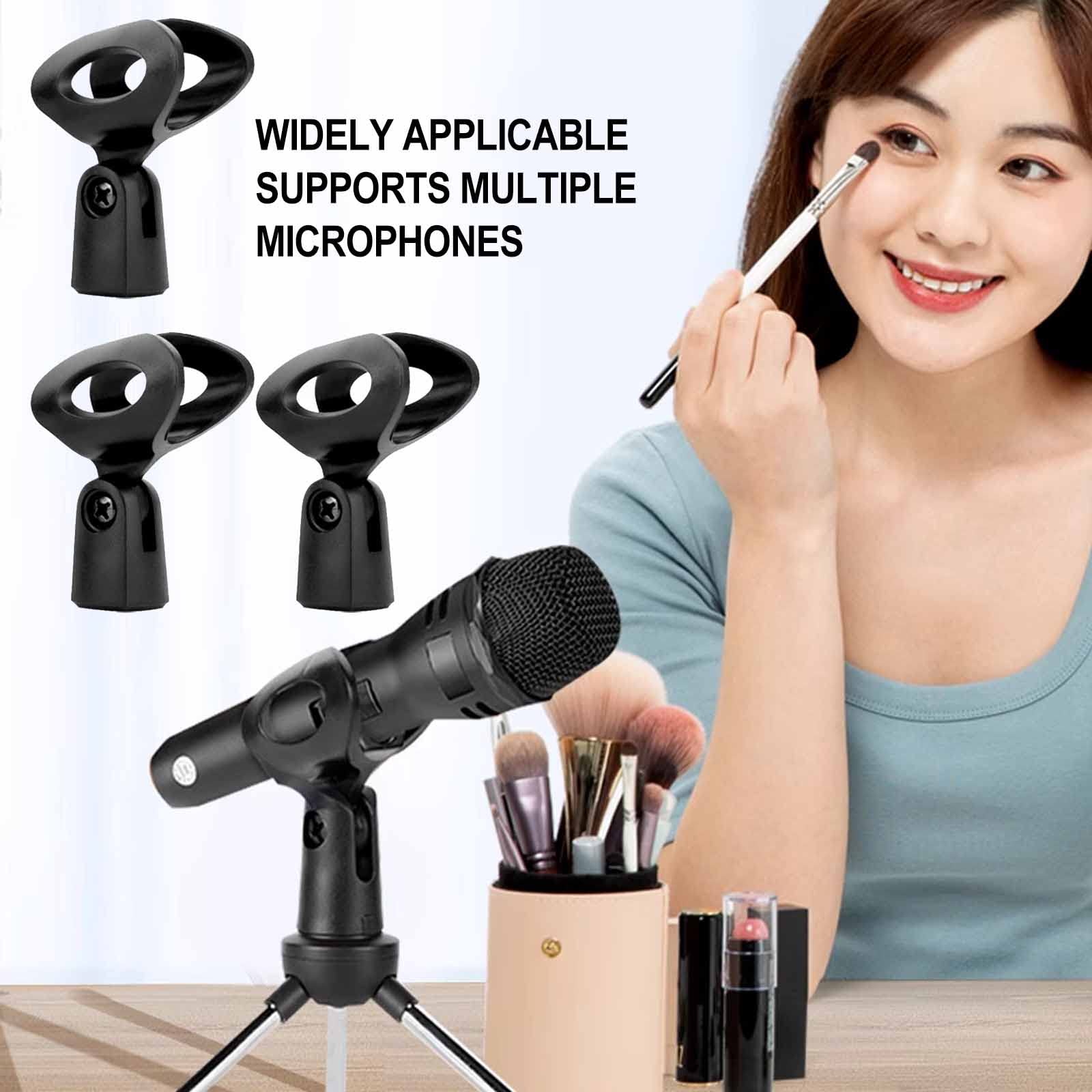 Pince Micro 6PCS Clip de Microphone Pince pour Microphone Support Universel de Microphone pour Conférences, Podcasts, Conférences, Concours