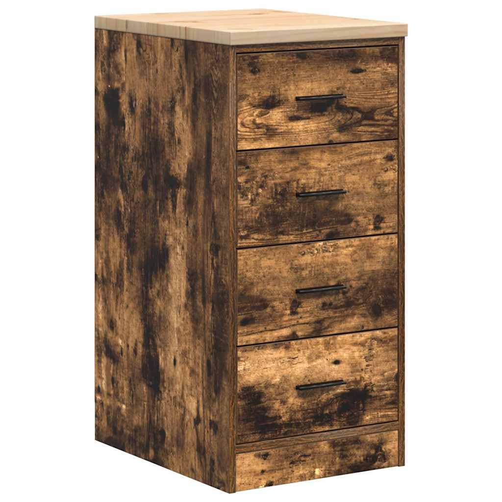Generisch Garagenschränke 2 STK. Räuchereiche Holzwerkstoff,Wirtschaft Industrie,Gewerbliche Lagerung,Industrieschränke-3328327