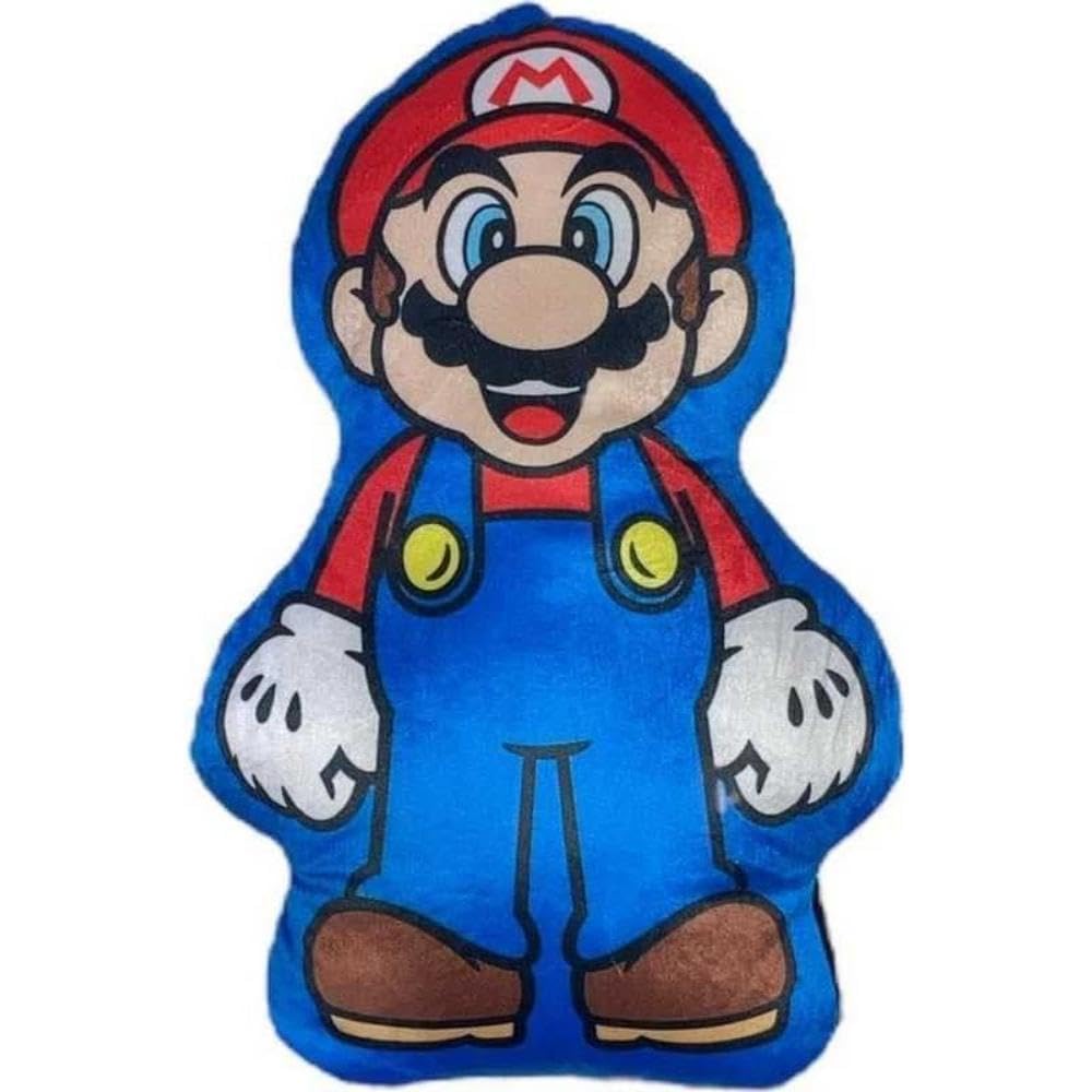 arlis Mario Character Cushion (Mario Pillow, 33cm)