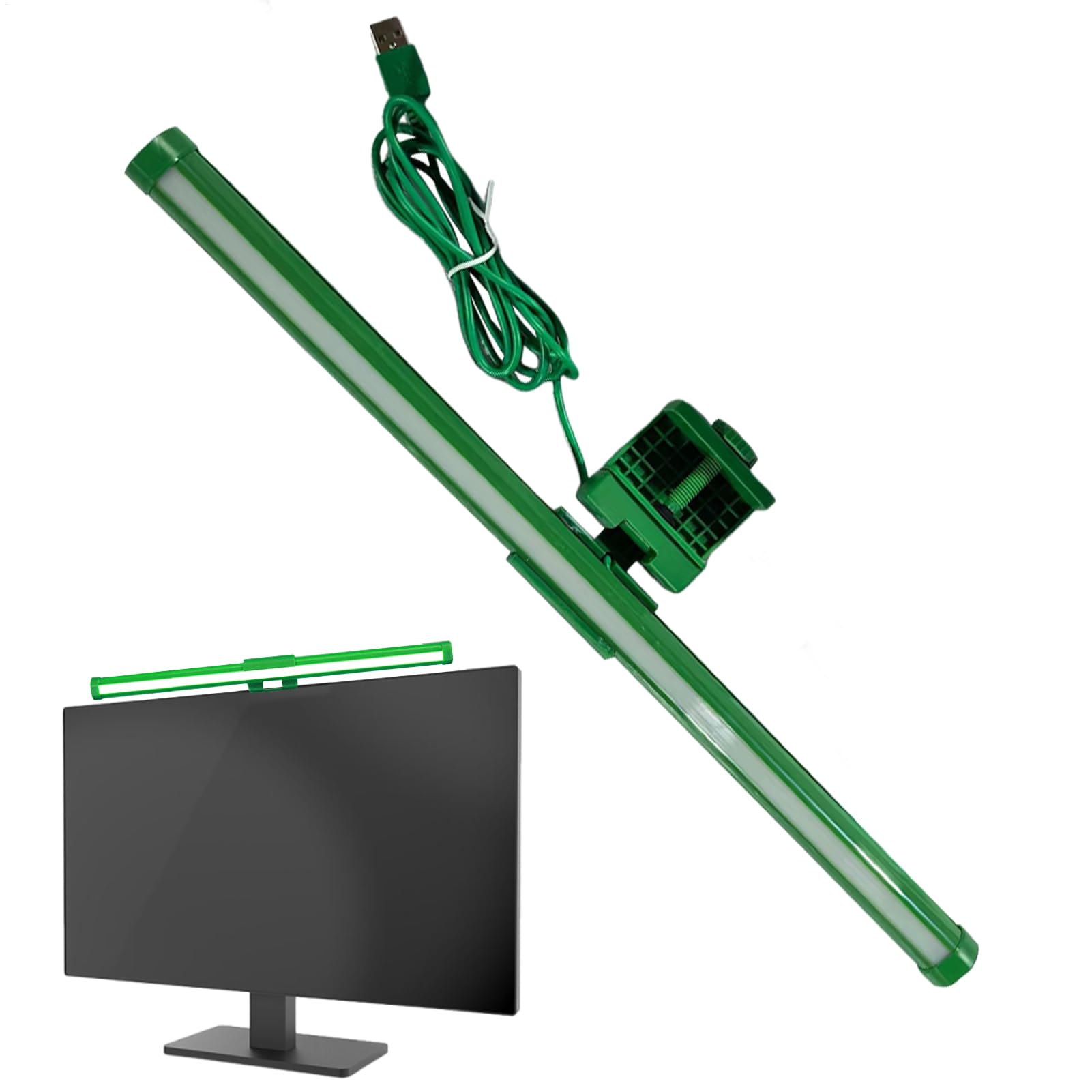 Monitor Light Bar – 45x7x6cm, Computer Monitor Lamp | Adjustable - Eye Caring Monitors Light Bar – 3 Color Dimmable Metal Design for Computer Monitors, Ideal for Office, Study & Home Workspaces