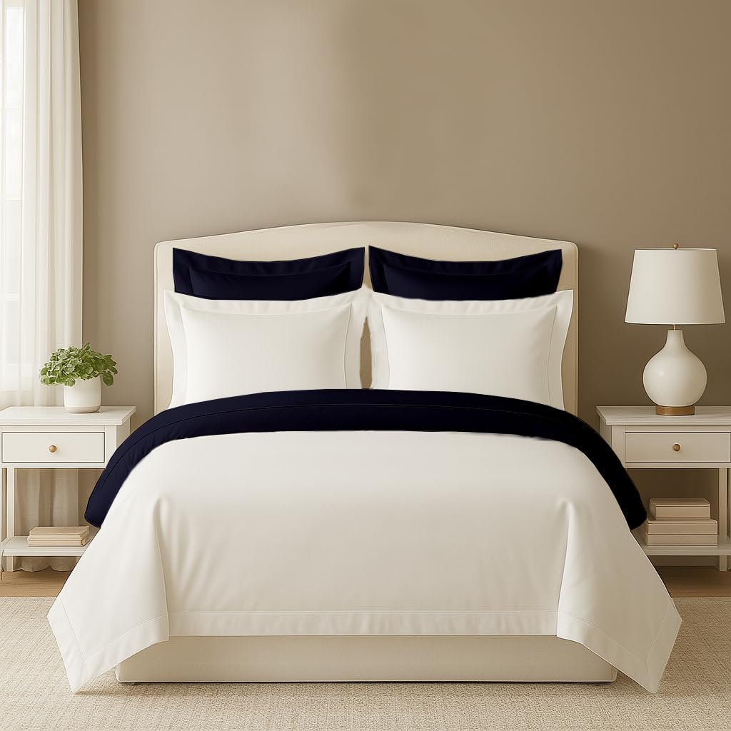 eBeddy Linens Reversible Duvet Cover Set Super King Plus