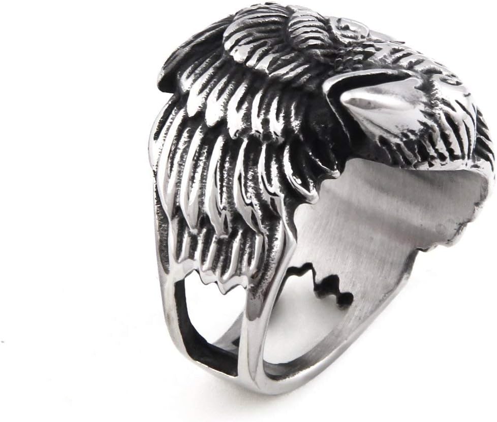 Viking Raven Skull Valknut Ring Stainless Steel Norse Pagan Protection Jewelry Ring Men Women - Image 3