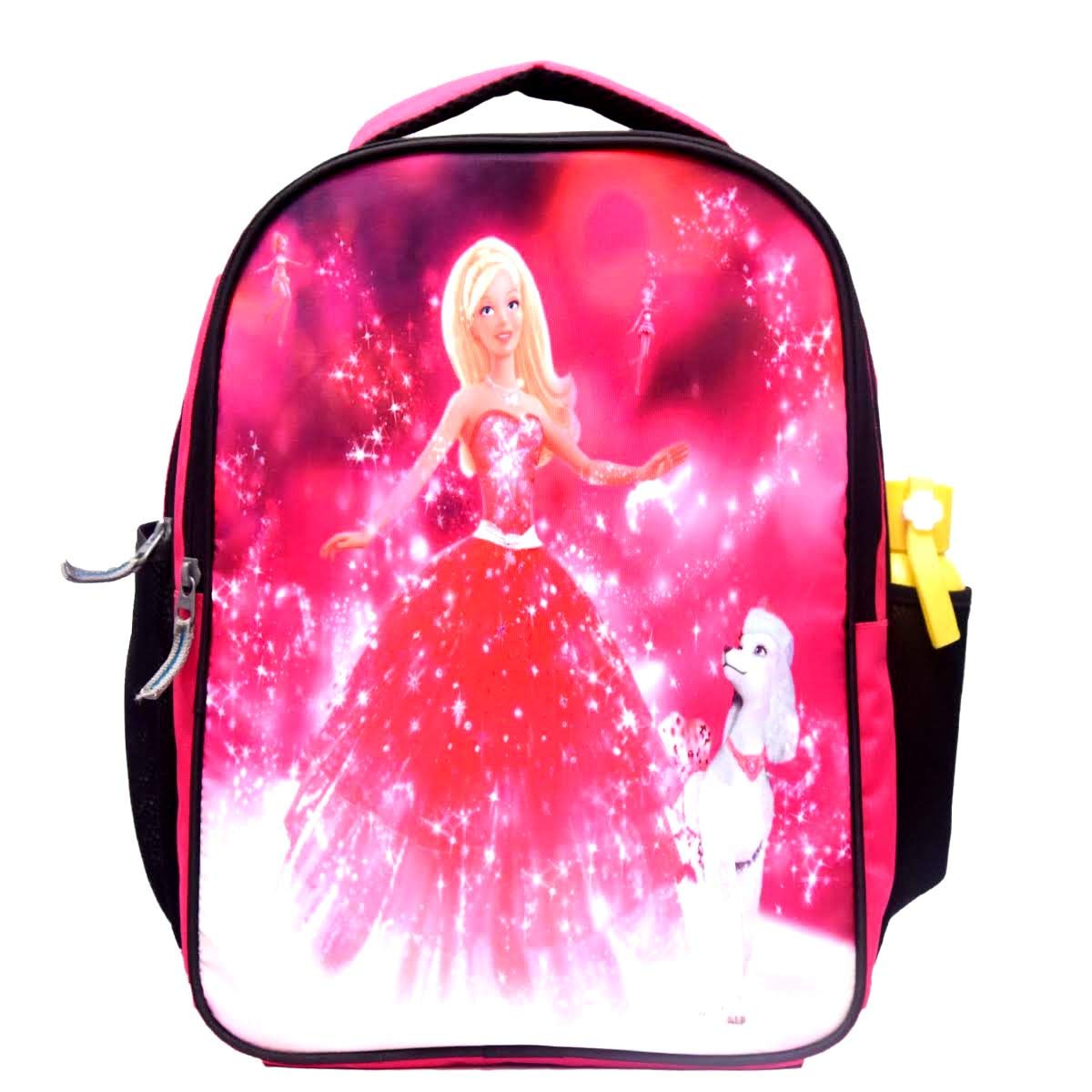 Dejan Bags Fairy Print Multipurpose Polyester Backpack Kids Bag Picnic Daytrip Bag for Girls of 5 Years Suitable for Play School and Nursery Class 14 Inch 18 L