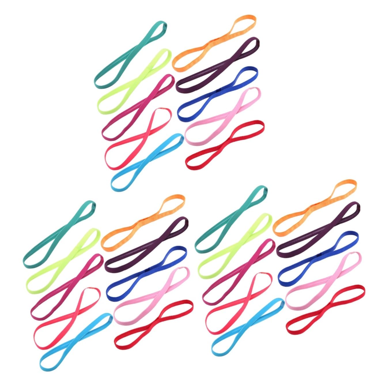 MAGICLULU 30 Piezas Banda Para El Cabello Aro De Pelo Accesorios Para El Cabello Diadema Turbante Diademas Para Niñas Diademas De Yoga Cuerda Elástica Europeo y Americano Aptitud Física