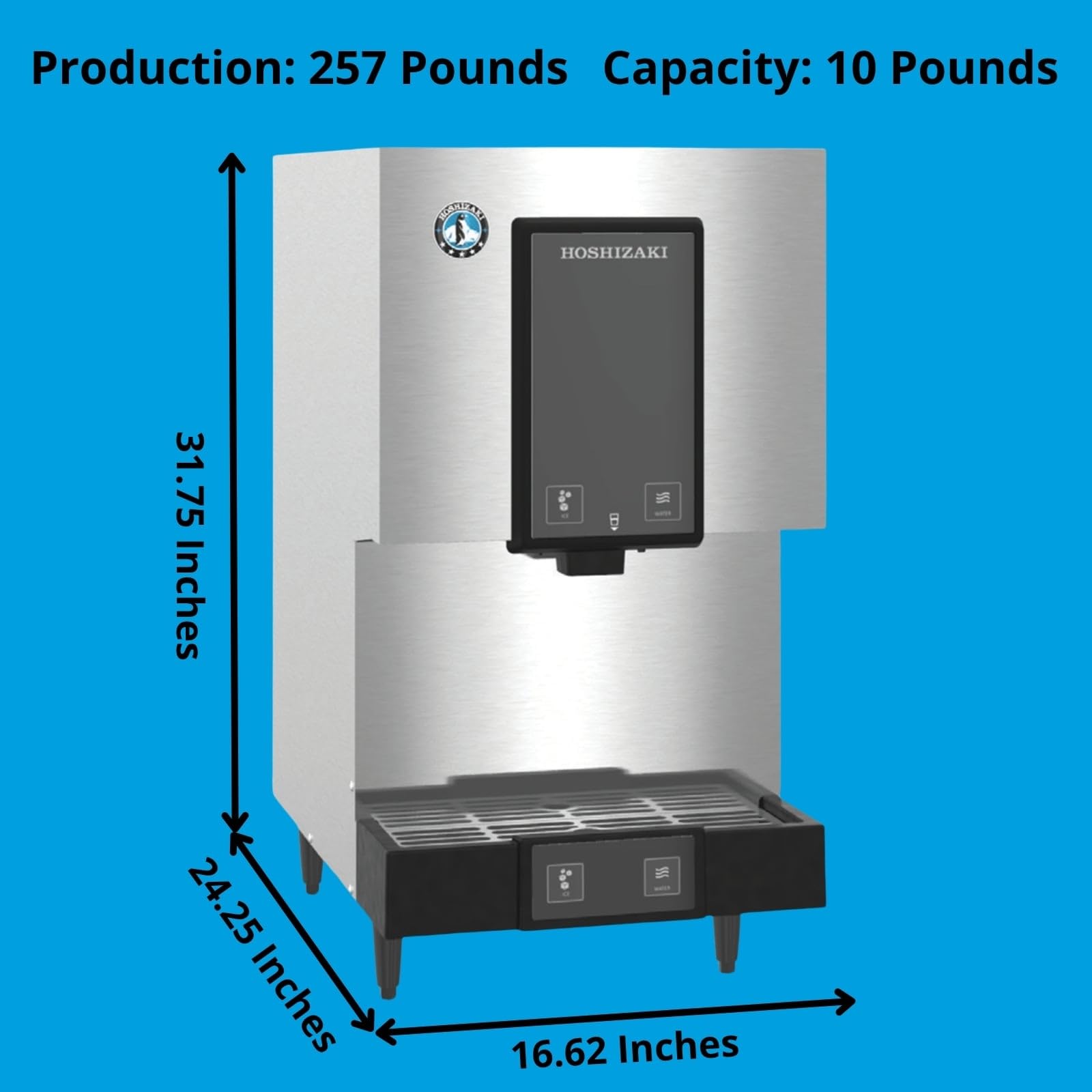 Amazon.com: Hoshizaki DCM-271BAH Cubelet Ice Machine and Water