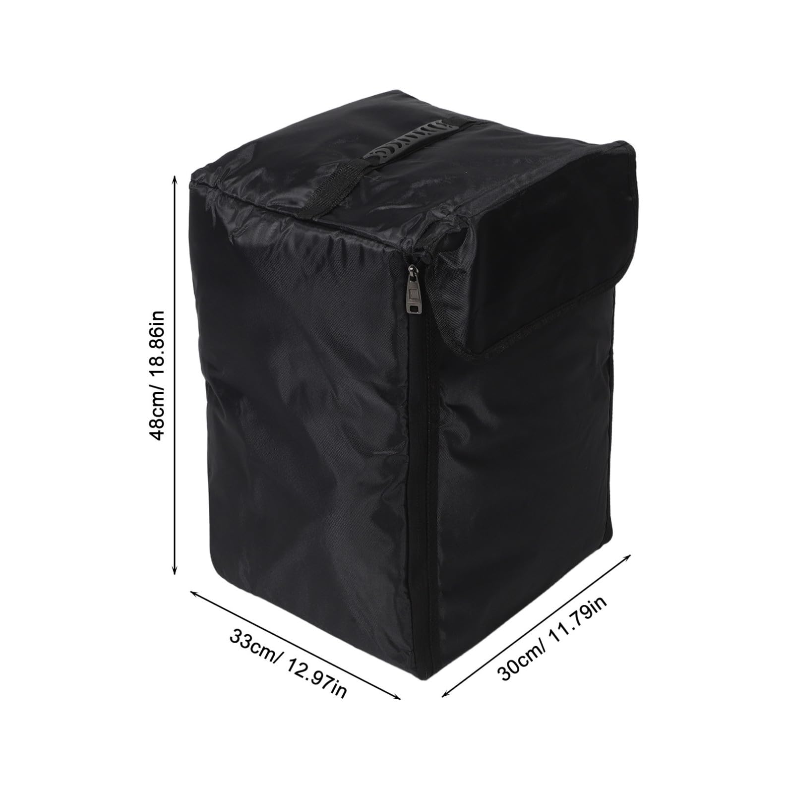Paquet à Dos Rembourré pour Cajon, Double Bretelle, Noir, Musiciens