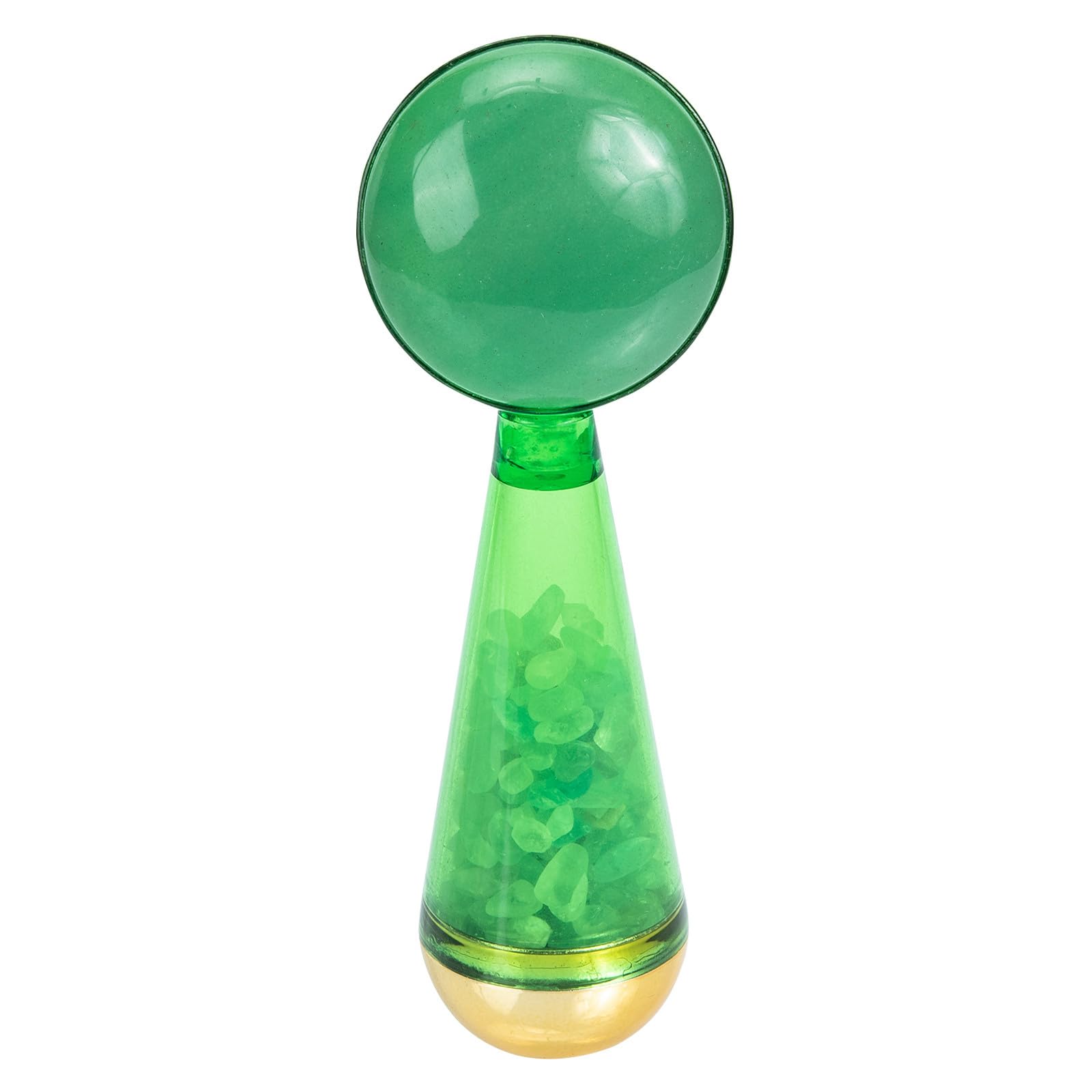HOMSFOU Bola de Hielo Facial de Jade Verde, Globos Faciales Refrescantes para Cuidado Piel, Rodillo de Hielo para Reducir Hinchazón y Ojeras, Frío para Rostro y Ojos