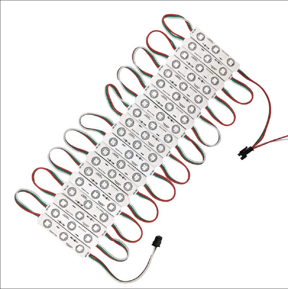 LED module RGB 5050 IC 2811 12V couleur variable rêve 60pcs (20pcs / chaine) (Contrôleur et alimentation non inclus)