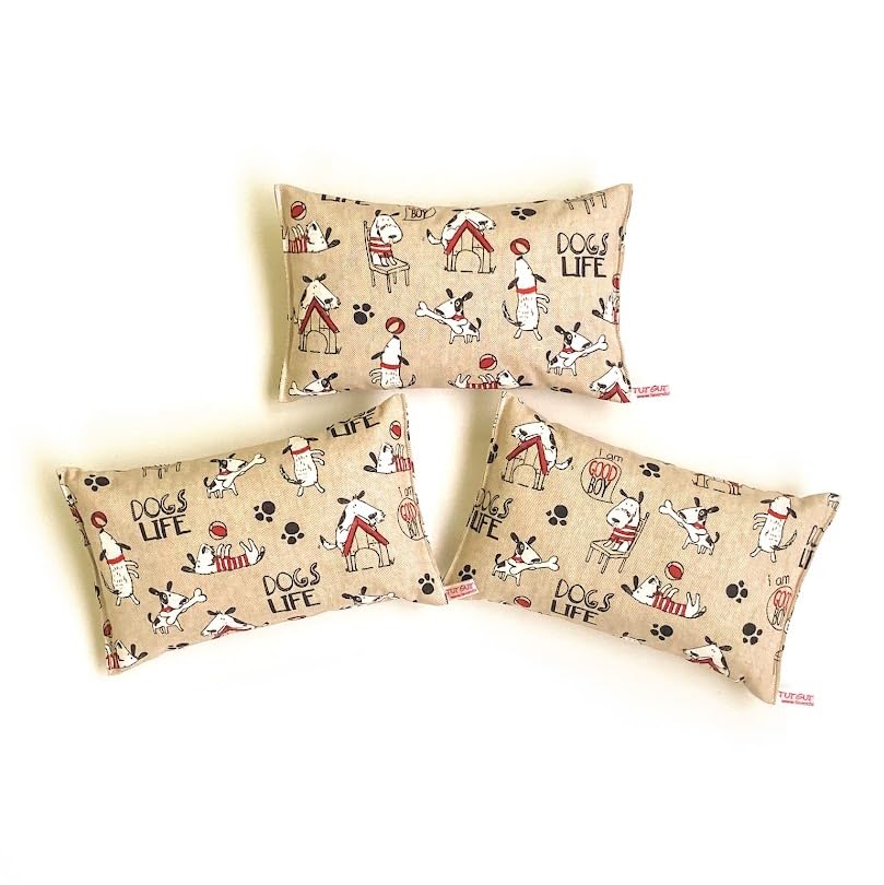 Lavendelkissen - 23 x 14 cm, voller Lavendelblüten aus Frankreich und Spelz vom Biodinkel (Witzige Hunde)