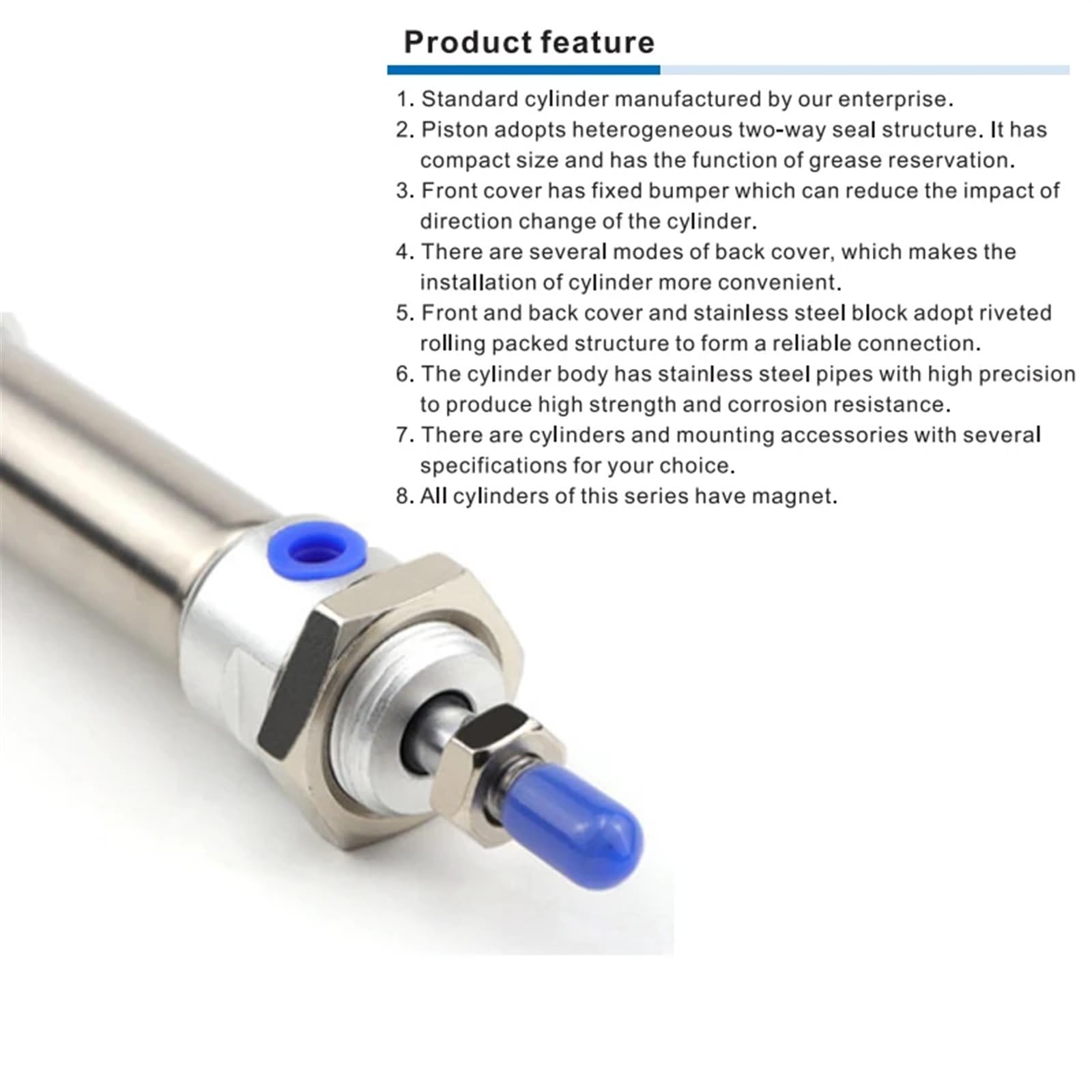 Cilindro Doppio Effetto Con Attacchi Tubo - CAT - Cilindri - Foto 11