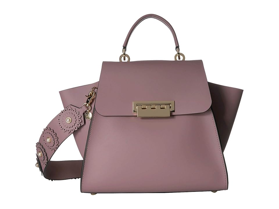 

ZAC Zac Posen Eartha Top-Handle Solid (Burlwood) Handbags, Mahogany