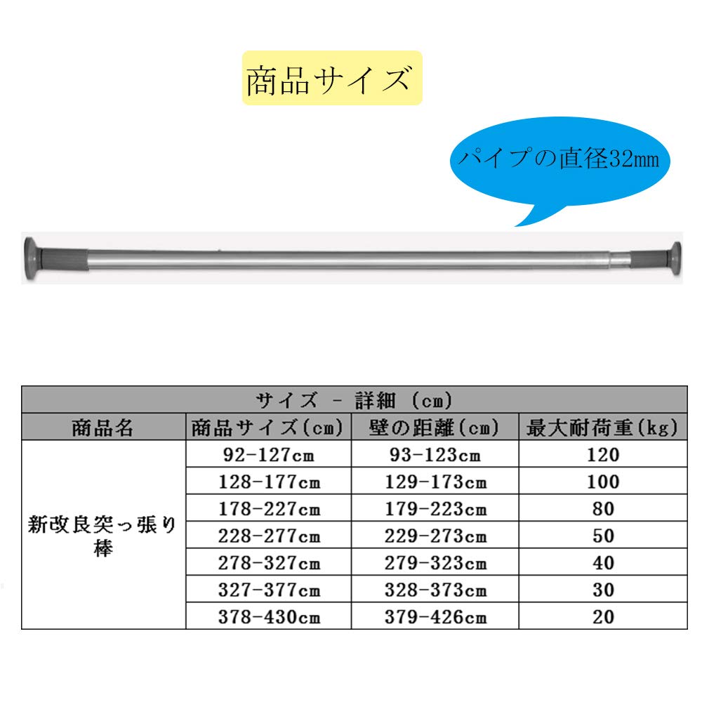 R118■ステンレス カーゴステイ ハンガータイプ 全長(取付幅)1765mm 8本 庫内 突っ張り棒 荷物 運搬 ガイドレール 美品 重量用2段ハンガーラック ホワイト 幅90cmタイプ ［ストエキオリジナル］