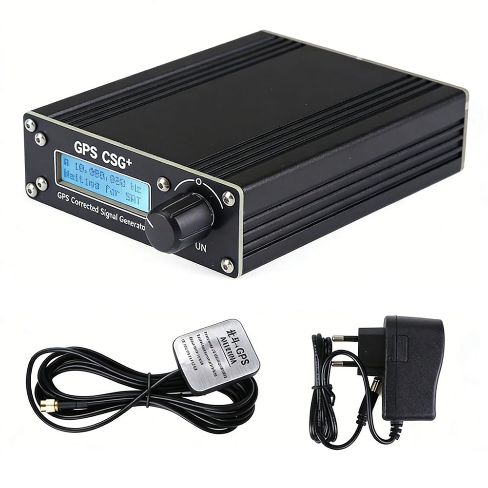GPSCSG V2 GPS-Korrigierter Signalgenerator GPS-Disziplinierter Oszillator 10KHz-220MHz 2-Kanal Einstellbar EU-Stecker