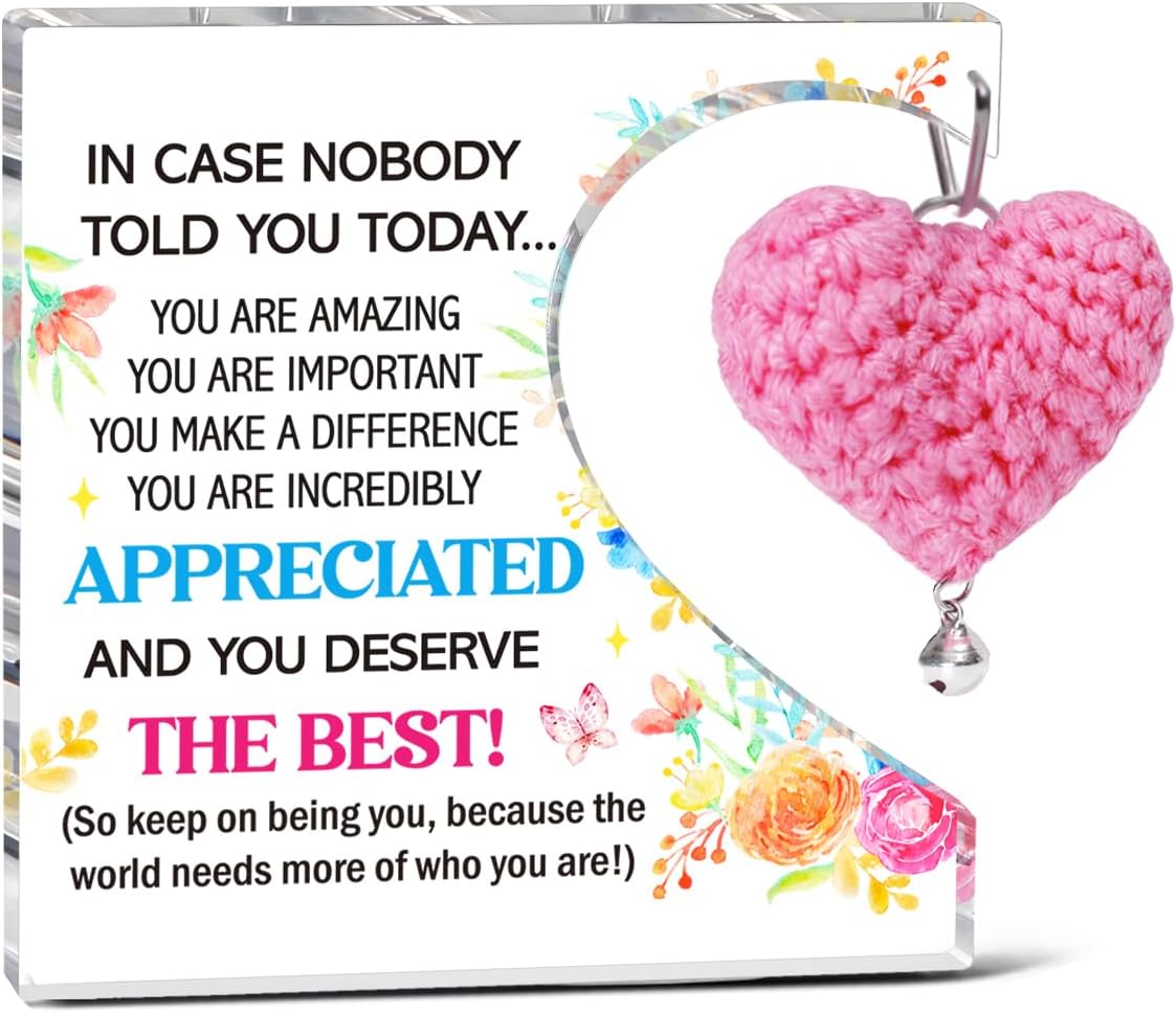 Thank You Gifts For Women Coworkers, You Deserve The Best Appreciatioan Acrylic Plaque Gifts For Employees Boss Colleague