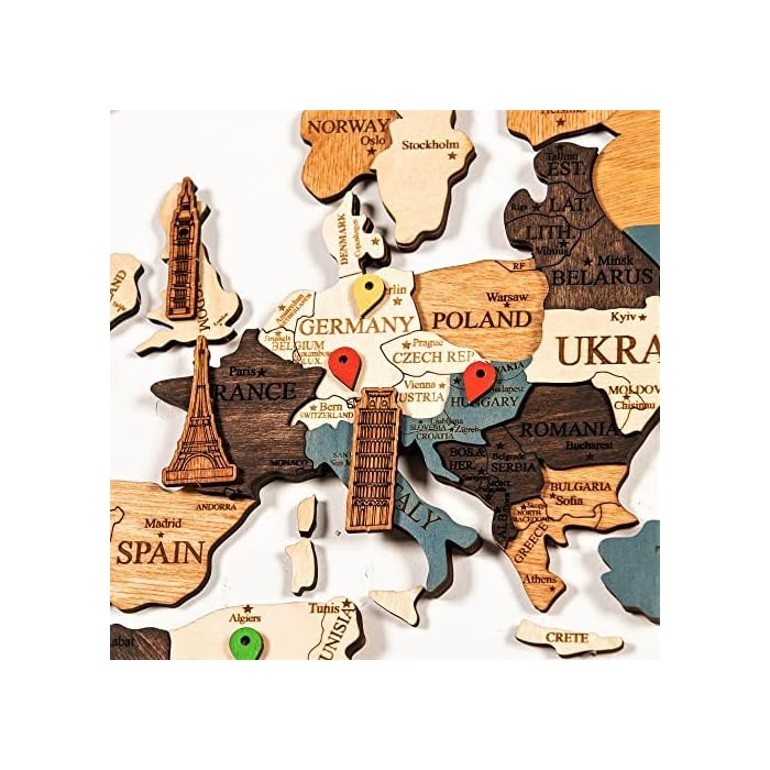 Buy World map, World map wall art, World map wall decor, Map of the