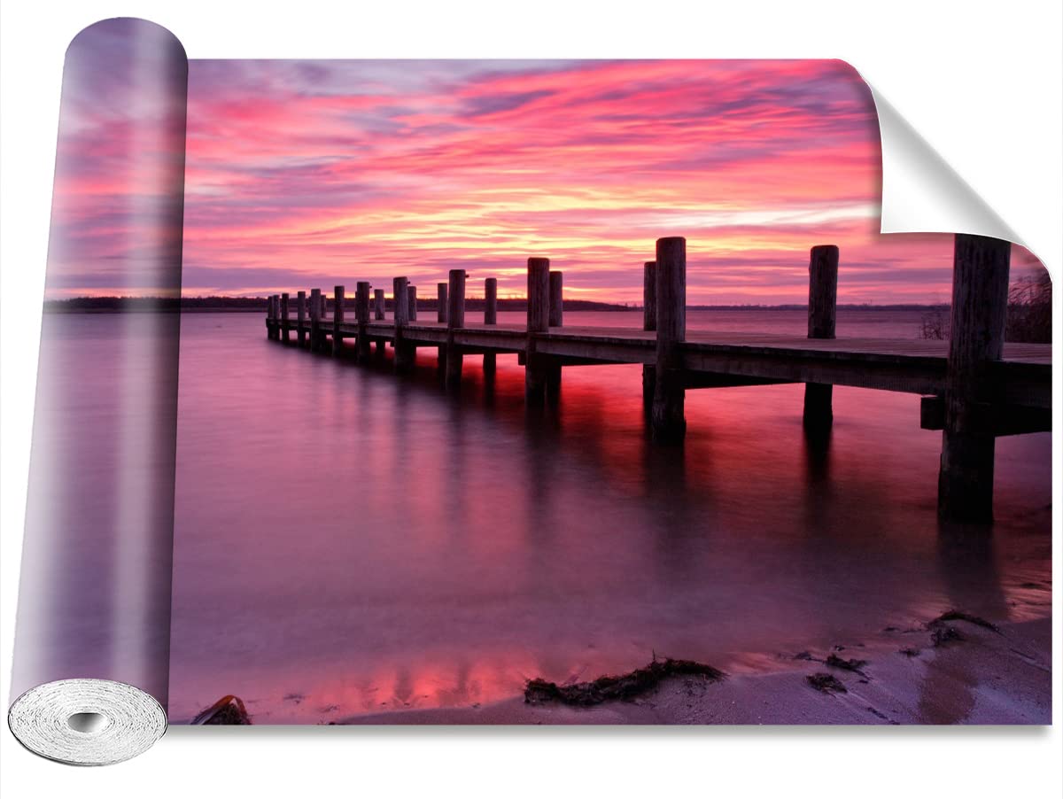 Papier peint auto-adhésif lavable et protecteur Tulup grand format 312x219cm port