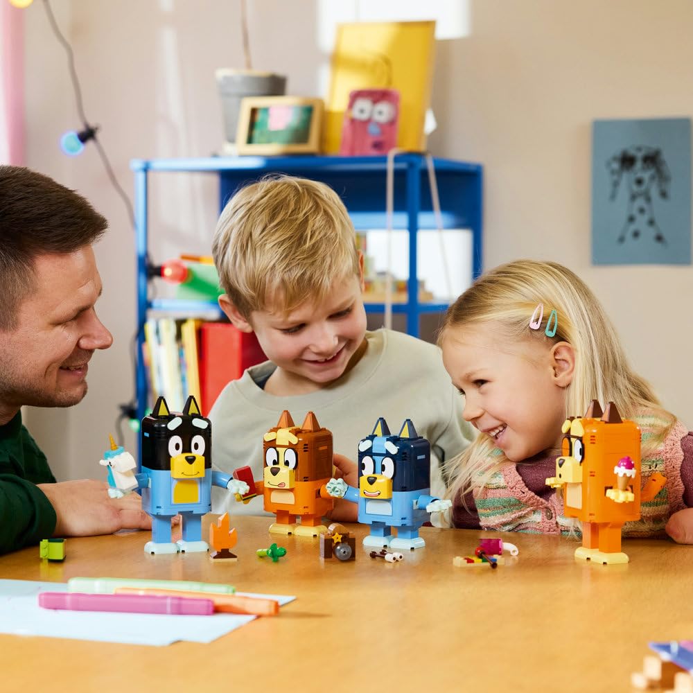 LEGO Blue Rodzina Blue z klocków 11217 | Figurki, zabawka dla 5-latka, pomysł na prezent dla dzieci, klocki dla dziewczynki i chłopca, 466 elementów