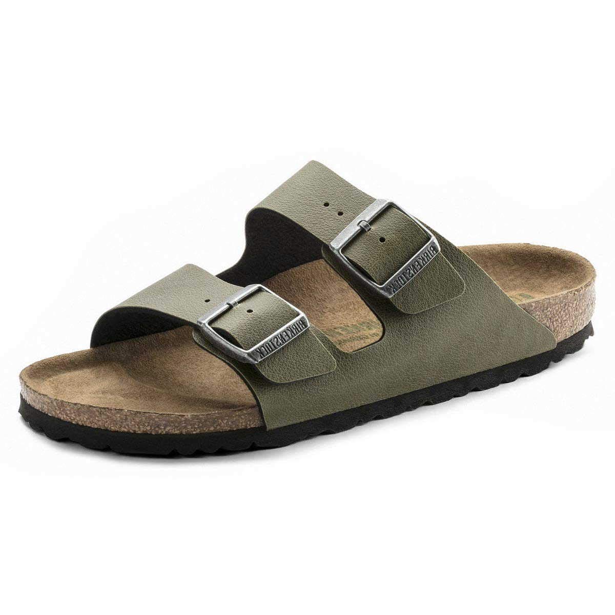 Birkenstock Arizona SFB, Sandali a Punta Scoperta Donna, Verde, 34 EU