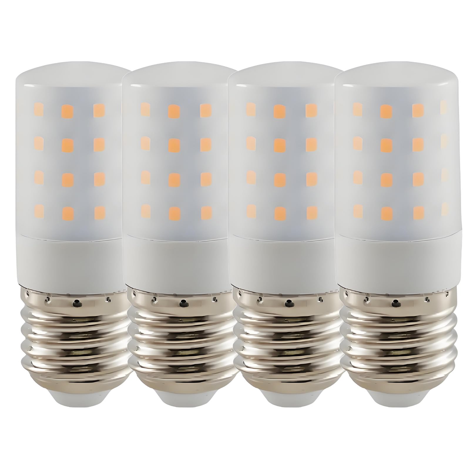 HUAMu E27 LED Corn Light Bulb 9W, 90W Halogen Bulbs Equivalent, Warm White 3000K 900LM, Screw Fitting LED for Ceiling Bulbs, Wall Lamp, Desk Lamp, 85-265V, Not Dimmable, Pack of 4