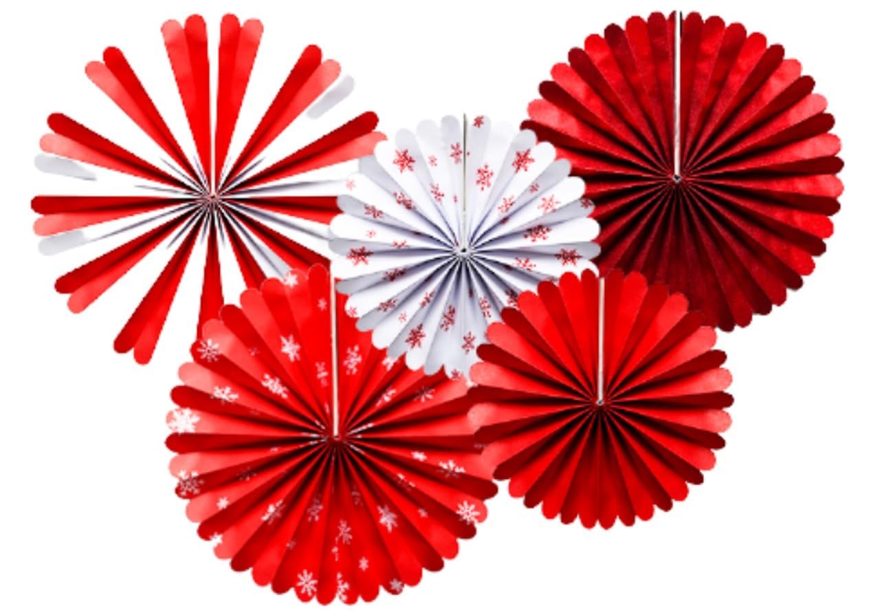 Multicolor Fiesta Paper Fans - Party & Wedding Decor -10