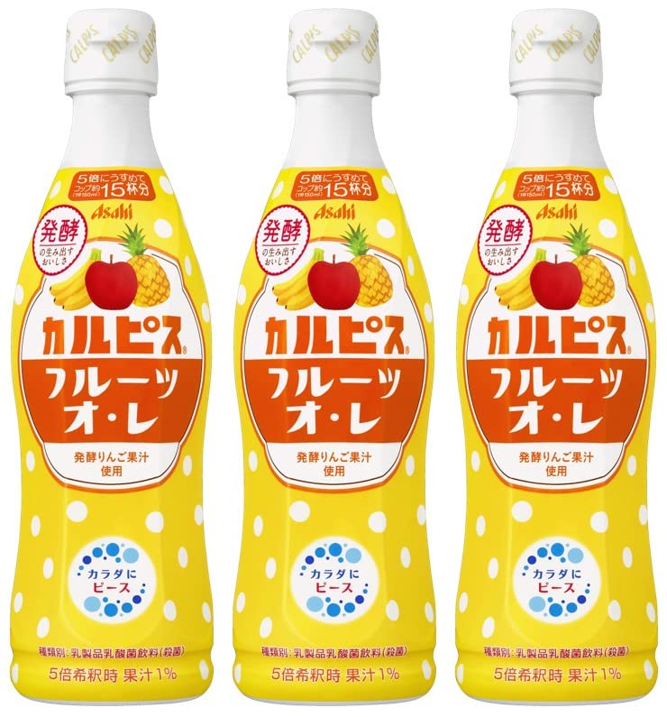 Amazon.co.jp: アサヒ飲料 カルピス フルーツオ・レ 470ml×3本 [希釈用