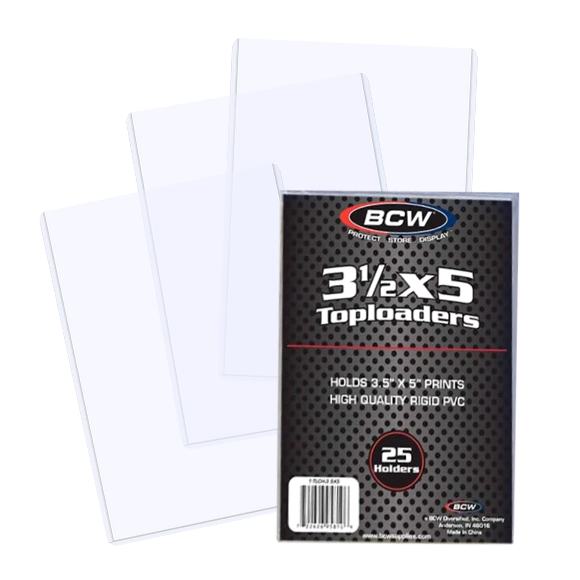 Amazon.com: BCW 3.5x5 Topload Holder - 25 Pack | Premium Rigid