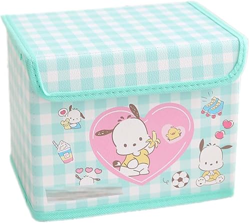 Miniatura 1 de Bliqlriy Cubo de almacenamiento plegable Kawaii, bonita caja de almacenamiento plegable, organizador de escritorio de oficina, bonita decoración de