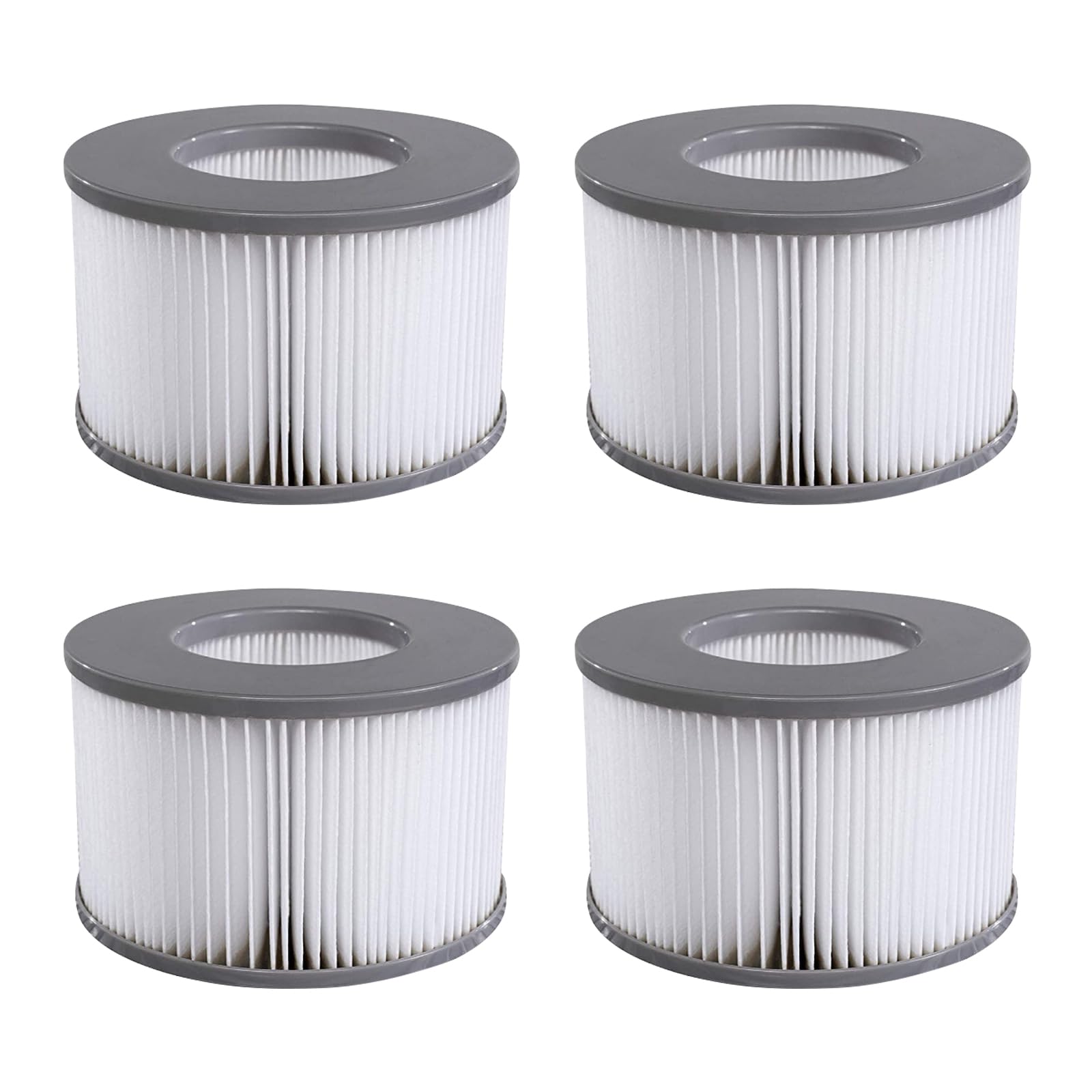 Denkmsd Filterkartuschen für MSpa Whirlpoal, Ersatz Filter Filterkartusche für MSpa aufblasbare Pools, Filterkartusche Zubehör für Mspa Whirlpoals (4 STK)